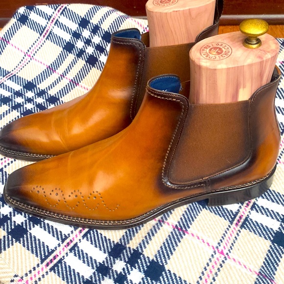 Mezlan Mens Tobacco Brown Italian Calfskin Chelsea Boot main image 1